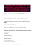 CHAMBERLAIN PATHOPHYSIOLOGY NR283 FINAL EXAM QUESTIONS WITH CORRECT ANSWERS GRADED A&plus; FOR 2026-2027 ASSURED EXCEL&excl;&excl;