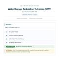 IICRC WRT Exam &lpar;2026 &sol; 2027 Update&rpar; Questions and Verified Answers &vert; 100&percnt; Correct &vert; Grade A