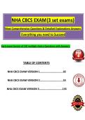 NHA CBCS EXAM &lpar;2026 &sol; 2027&rpar; Questions and Verified Answers&comma; 100&percnt; Guaranteed Pass &vert;&vert;Complete A&plus; Guide
