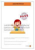 2026 HESI RN Exit Exam 1 &vert; NGN Nursing &NewLine;Questions &vert; 2026 HESI Nursing Exit Exam &NewLine;Questions &lpar;Latest PDF Update&rpar; &NewLine; 