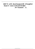2027 HESI Medical-Surgical &lpar;Med Surg&rpar; Exit Exam Version 2 &lpar;V2&rpar; &vert; All 55 Questions and Answers &vert; A&plus;&plus; Graded
