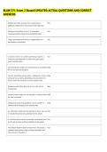 BLAW 371 Exam 2 Russell UPDATED ACTUAL QUESTIONS AND CORRECT &NewLine;ANSWERS 