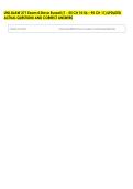 UNL BLAW 371 Exam 4 Steve Russell &lpar;1 - 55 CH 10 56 &ndash; 95 CH 11&rpar; UPDATED &NewLine;ACTUAL QUESTIONS AND CORRECT ANSWERS 
