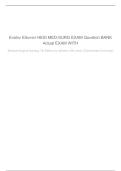 EVOLVE ELSEVIER HESI Med-Surg Exam Question Bank &vert; Questions and Correct Detailed Answers &vert; A&plus; Graded