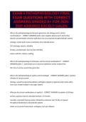 EXAM 4 PATHOPHYSIOLOGY FINAL EXAM QUESTIONS WITH CORRECT ANSWERS GRADED A&plus; FOR 2026-2027 ASSURED EXCEL&excl;&excl; GALEN