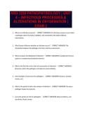 NSG 3280 PATHOPHYSIOLOGY  UNIT 4 &ndash; INFECTIOUS PROCESSES & ALTERATIONS IN OXYGENATION  EXAM 2