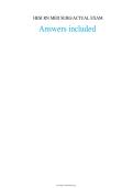 HESI RN Med Surg Exam Questions and Answers Included &vert; A&plus; Graded