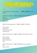 WGU HESI Nutrition D440 Health and Wellness Through Nutritional Science 2026&sol;2027 Study Guides Exam