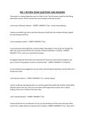 RBC 3 REVIEW EXAM QUESTIONS AND ANSWERS&period;