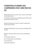 FOUNDATIONS OF NURSING 2026&NewLine;COMPREHENSIVE STUDY GUIDE PRACTICE&NewLine;SET