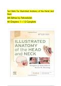 Test Bank For Illustrated Anatomy of the Head and Neck 6th Edition by Fehrenbach &vert; Complete Exam Questions & Answers for Dental&comma; Medical & Health Science Students