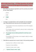 WGU D196 Exam Prep &lpar;172 Real Questions & Verified Answers&rpar; &vert; Financial & Managerial Accounting &vert; Latest Update 2026 &vert; Study Guide