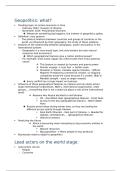 Summary Geopolitics &vert; Karel de Grote &vert; 2025&sol;26