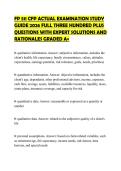 FP 511 CFP ACTUAL EXAMINATION STUDY&NewLine;GUIDE 2026 FULL THREE HUNDRED PLUS&NewLine;QUESTIONS WITH EXPERT SOLUTIONS AND&NewLine;RATIONALES GRADED A&plus;