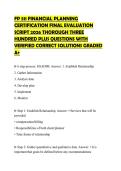 FP 511 FINANCIAL PLANNING&NewLine;CERTIFICATION FINAL EVALUATION&NewLine;SCRIPT 2026 THOROUGH THREE&NewLine;HUNDRED PLUS QUESTIONS WITH&NewLine;VERIFIED CORRECT SOLUTIONS GRADED&NewLine;A&plus;