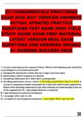 ATI FUNDAMENTALS PROCTORED EXAM 2026 2027 VERIFIED ANSWERS ACTUAL UPDATED PRACTICE QUESTIONS TEST BANK HIGH YIELD STUDY GUIDE EXAM PREP MATERIAL LATEST VERSION REAL EXAM QUESTIONS AND ANSWERS GRADED A&plus; NURSING SUCCESS PACK