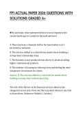 FP1 ACTUAL PAPER 2026 QUESTIONS WITH&NewLine;SOLUTIONS GRADED A&plus;