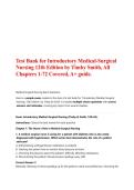 Test Bank for Introductory Medical-Surgical Nursing 12th Edition by Timby Smith&comma; All Chapters 1-72 Covered&comma; A&plus; guide&period;&NewLine;