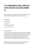 FP1 COMPREHENSIVE STUDY GUIDE 2026&NewLine;CORE CONCEPTS SOLUTIONS VERIFIED&NewLine;A&plus;&NewLine;
