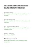 FPC CERTIFICATION EVALUATION 2026&NewLine;SOLVED QUESTION COLLECTION