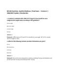 NR 228&colon; Nutrition&comma; Health & Wellness &vert; Final Exam &mdash; Version 2 &vert;&NewLine;2026&sol;2027 Update &vert;Chamberlain