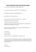 WEALTH MANAGEMENT EXAM I QUESTIONS AND ANSWERS