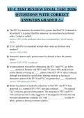 FP-C TEST REVIEW FINAL TEST 2026&NewLine;QUESTIONS WITH CORRECT&NewLine;ANSWERS GRADED A&plus;