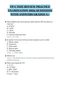 FP-C TEST REVIEW PRACTICE&NewLine;EXAMINATION 2026 QUESTIONS&NewLine;WITH ANSWERS GRADED A&plus;