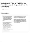 NURS 401 Exam 2 Quiz Set 5 Questions and Correct Answers with Complete Solutions &vert; New 2026 Update