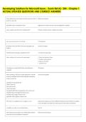 Developing Solutions for Microsoft Azure - Exam Ref AZ- 204 - Chapter 1 &NewLine;ACTUAL UPDATED QUESTIONS AND CORRECT ANSWERS 