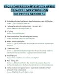 FPQP COMPREHENSIVE STUDY GUIDE&NewLine;2026 FULL QUESTIONS AND&NewLine;SOLUTIONS GRADED A&plus;