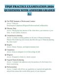 FPQP PRACTICE EXAMINATION 2026&NewLine;QUESTIONS WITH ANSWERS GRADED&NewLine;A&plus;