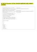 AZ-204 Test Questions ACTUAL UPDATED QUESTIONS AND CORRECT &NewLine;ANSWERS 