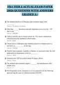FRA TIER 2 ACTUAL EXAM PAPER&NewLine;2026 QUESTIONS WITH ANSWERS&NewLine;GRADED A&plus;