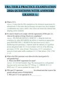 FRA TIER 2 PRACTICE EXAMINATION&NewLine;2026 QUESTIONS WITH ANSWERS&NewLine;GRADED A&plus;