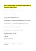 BMEU Exam Questions and Answers &ndash; Updated Rated A&plus; &lpar;2025&sol;2026 New Edition&rpar; &ndash; Practice Questions with Answers