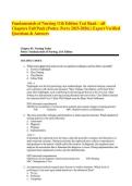 Fundamentals of Nursing 11th Edition Test Bank &ndash; all Chapters Full Pack &lpar;Potter&comma; Perry 2025-2026&rpar; &vert; Expert Verified Questions & Answers