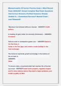 Massachusetts oil burner EXAMS &vert;&vert; MOST RECENT EXAMS 2026-2027