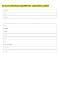 ASL Exam 2 UPDATED ACTUAL QUESTIONS AND CORRECT ANSWERS 