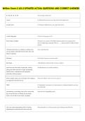 Written Exam 2 ASL 2 UPDATED ACTUAL QUESTIONS AND CORRECT ANSWERS 