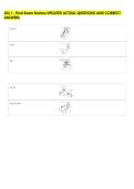 ASL 1 - Final Exam Review UPDATED ACTUAL QUESTIONS AND CORRECT &NewLine;ANSWERS 
