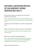 FRACTURES & AMPUTATIONS PRACTICE&NewLine;SET 2026 EMERGENCY NURSING&NewLine;QUESTIONS HIGH YIELD A&plus;