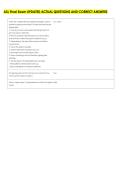 ASL Final Exam UPDATED ACTUAL QUESTIONS AND CORRECT ANSWERS