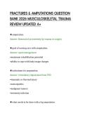 FRACTURES & AMPUTATIONS QUESTION&NewLine;BANK 2026 MUSCULOSKELETAL TRAUMA&NewLine;REVIEW UPDATED A&plus;