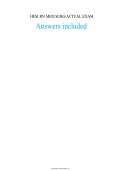 HESI RN Med Surg Exam Questions and Answers Included &vert; A&plus; Graded&NewLine;