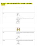 ASL Exam 1 - Units 1 and 2 UPDATED ACTUAL QUESTIONS AND CORRECT &NewLine;ANSWERS