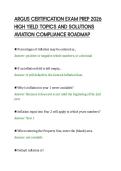 ARGUS CERTIFICATION EXAM PREP 2026 &NewLine;HIGH YIELD TOPICS AND SOLUTIONS &NewLine;AVIATION COMPLIANCE ROADMAP