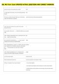 ASL Mid Term Exam UPDATED ACTUAL QUESTIONS AND CORRECT ANSWERS 