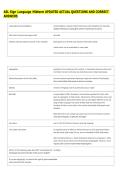 ASL Sign Language Midterm UPDATED ACTUAL QUESTIONS AND CORRECT &NewLine;ANSWERS 