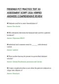 FRESENIUS PCT PRACTICE TEST 55&NewLine;ASSESSMENT SCRIPT 2026 VERIFIED&NewLine;ANSWERS COMPREHENSIVE REVIEW
